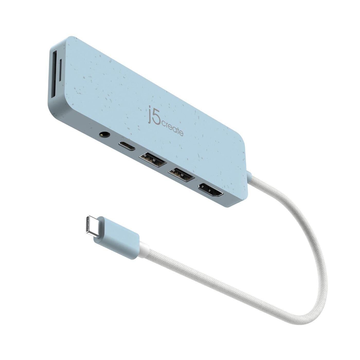 USB-Хаб j5create JCD373EC-N, USB Type-C 6-в-1 (JCD373EC-N)