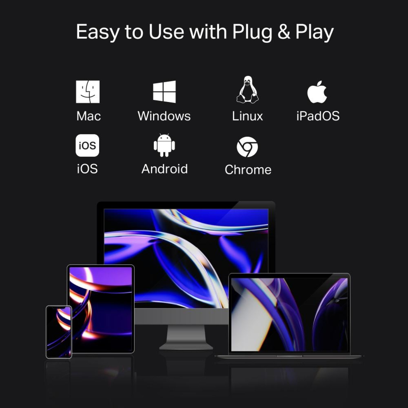 USB-Хаб TP-Link USB Type-C 7 в 1 (UH7020C)