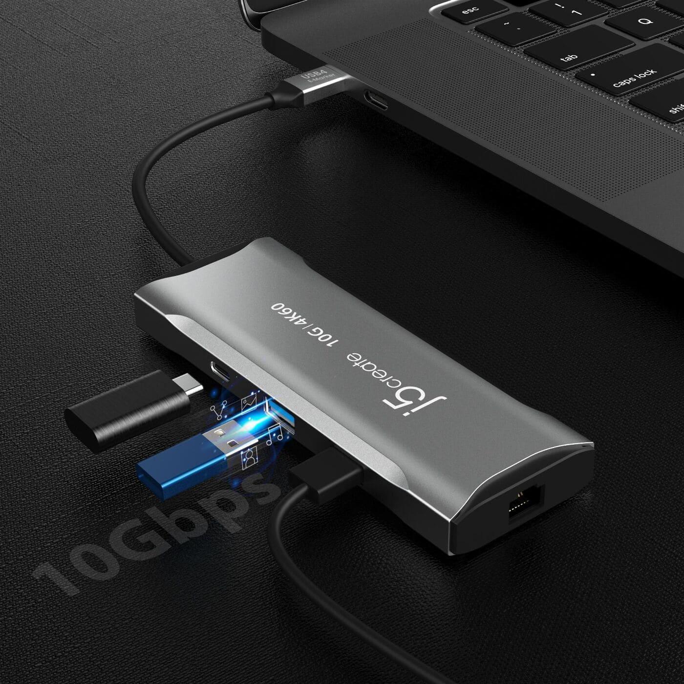USB-Хаб j5create JCD393-N, USB Type-C 7-в-1 (JCD393-N)
