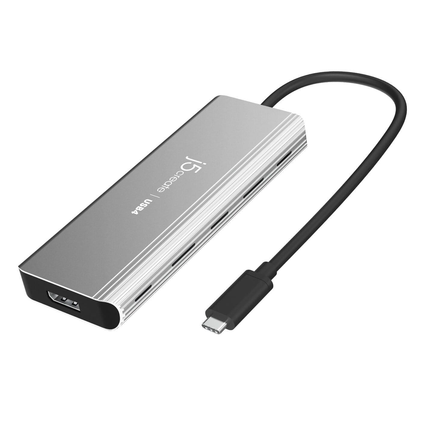 USB-Хаб j5create JCD401-N, USB-C 7-в-1 (JCD401-N)