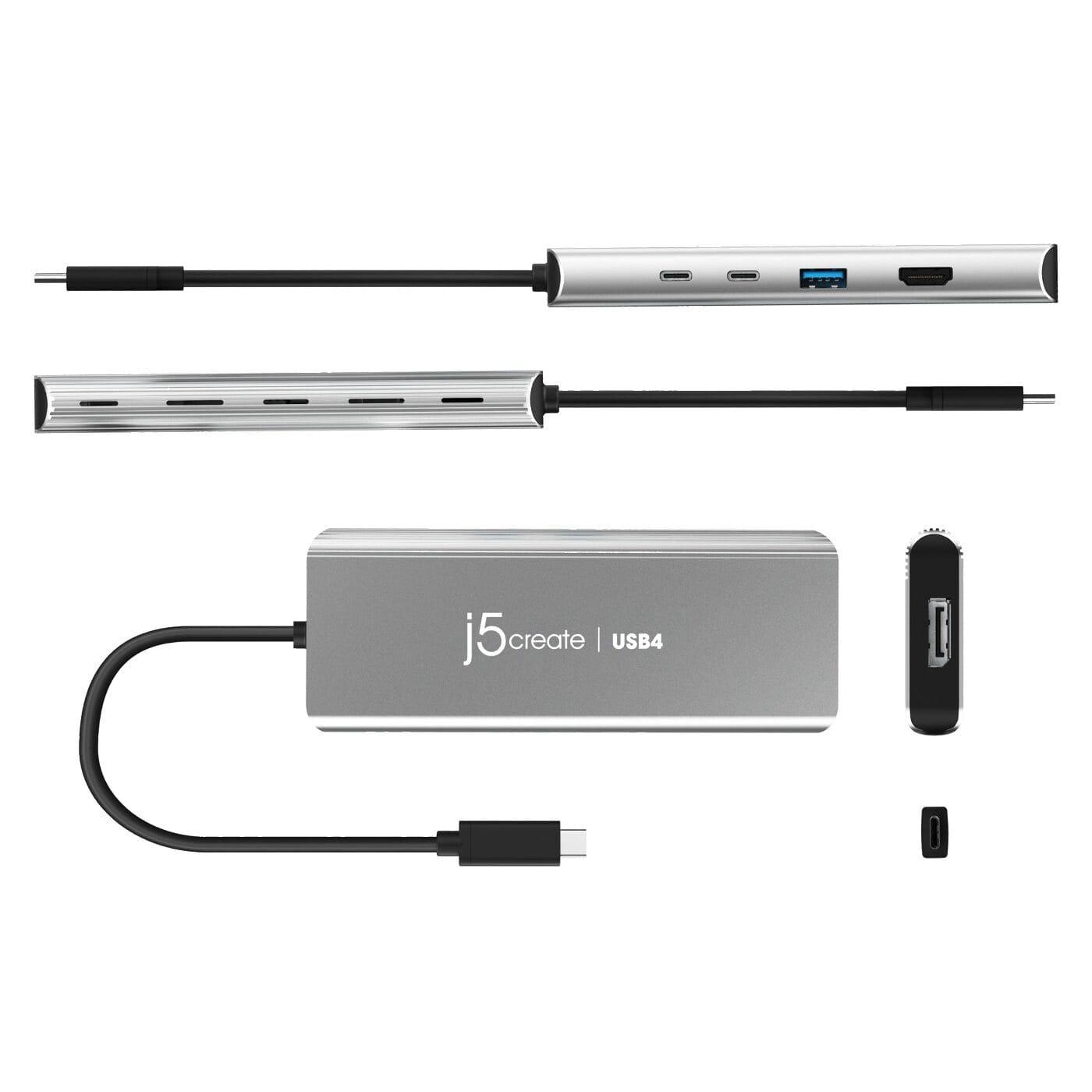 USB-Хаб j5create JCD401-N, USB-C 7-в-1 (JCD401-N)