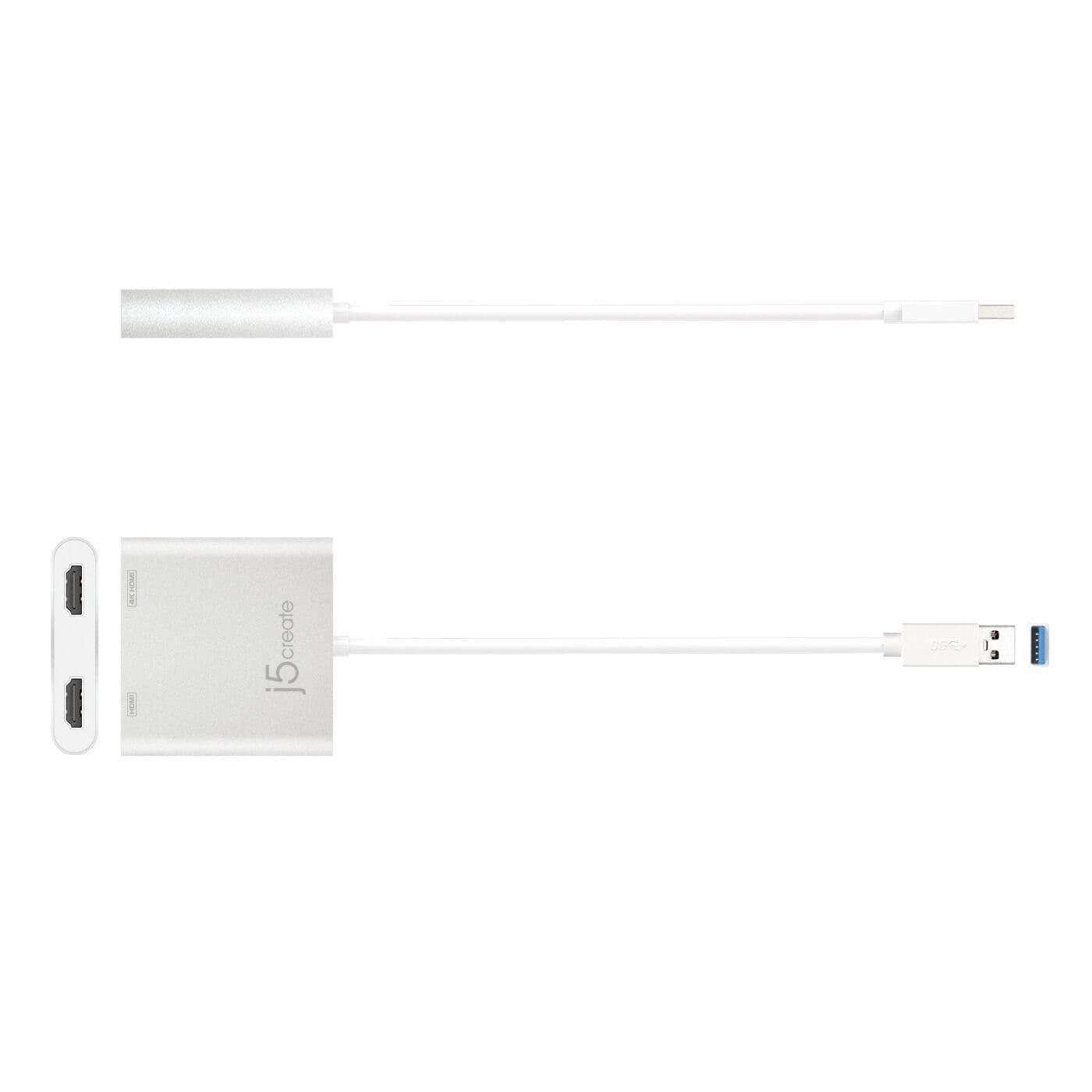 USB-Хаб j5create JUA365-N USB-A на 2xHDMI (JUA365-N)