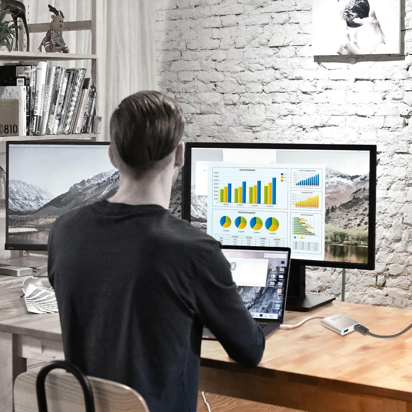 USB-Хаб j5create JUA365-N USB-A на 2xHDMI (JUA365-N)