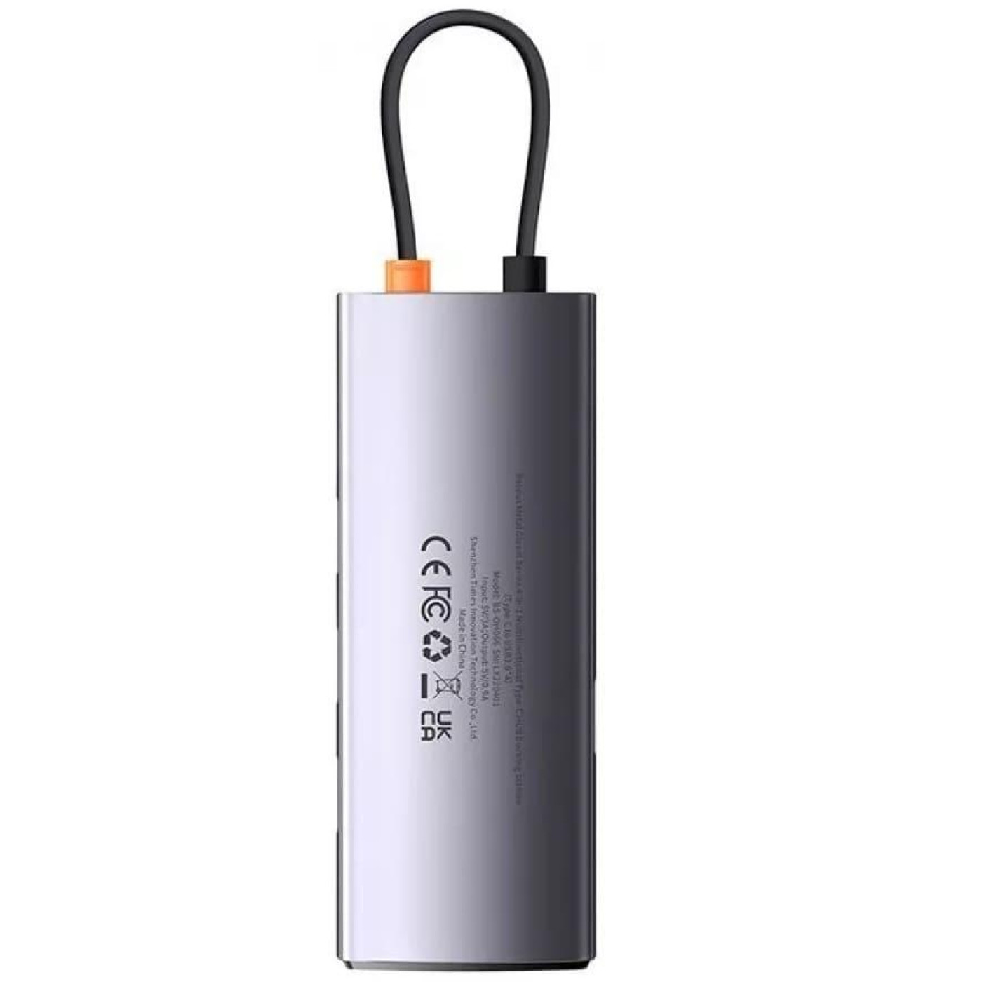 USB-Хаб Baseus Metal Gleam Series 4-in-1 (4xUSB3.0) gray (WKWG070013)