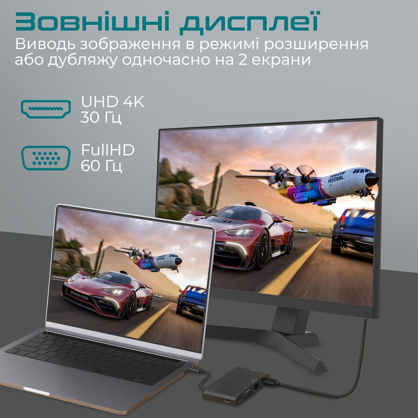 USB-Хаб Promate на 6 портив (mediahub-c6.black)