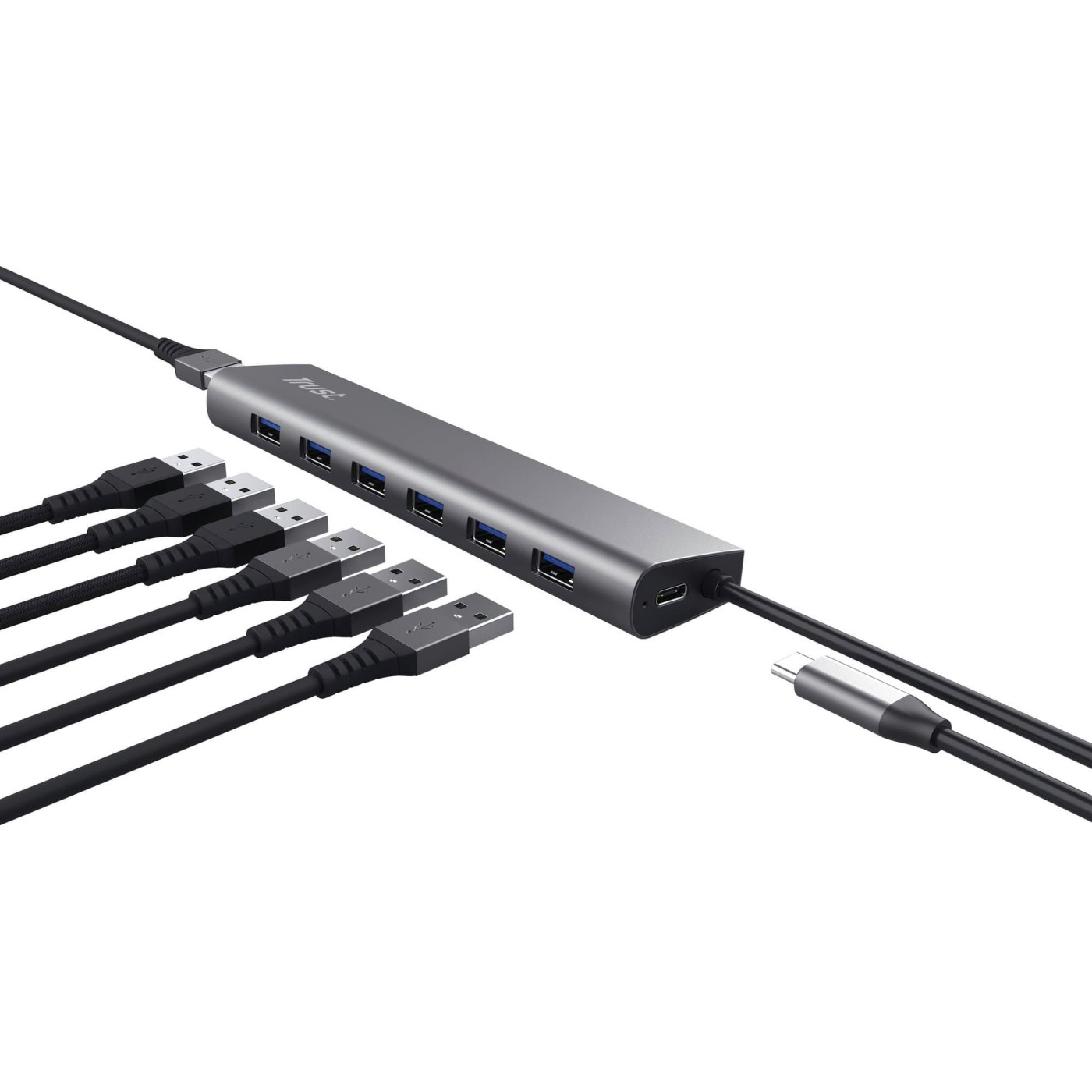 USB-Хаб Trust USB-хаб DALYX 7-IN-1 USB-A 3.2 ALUMINIUM (24967_TRUST)