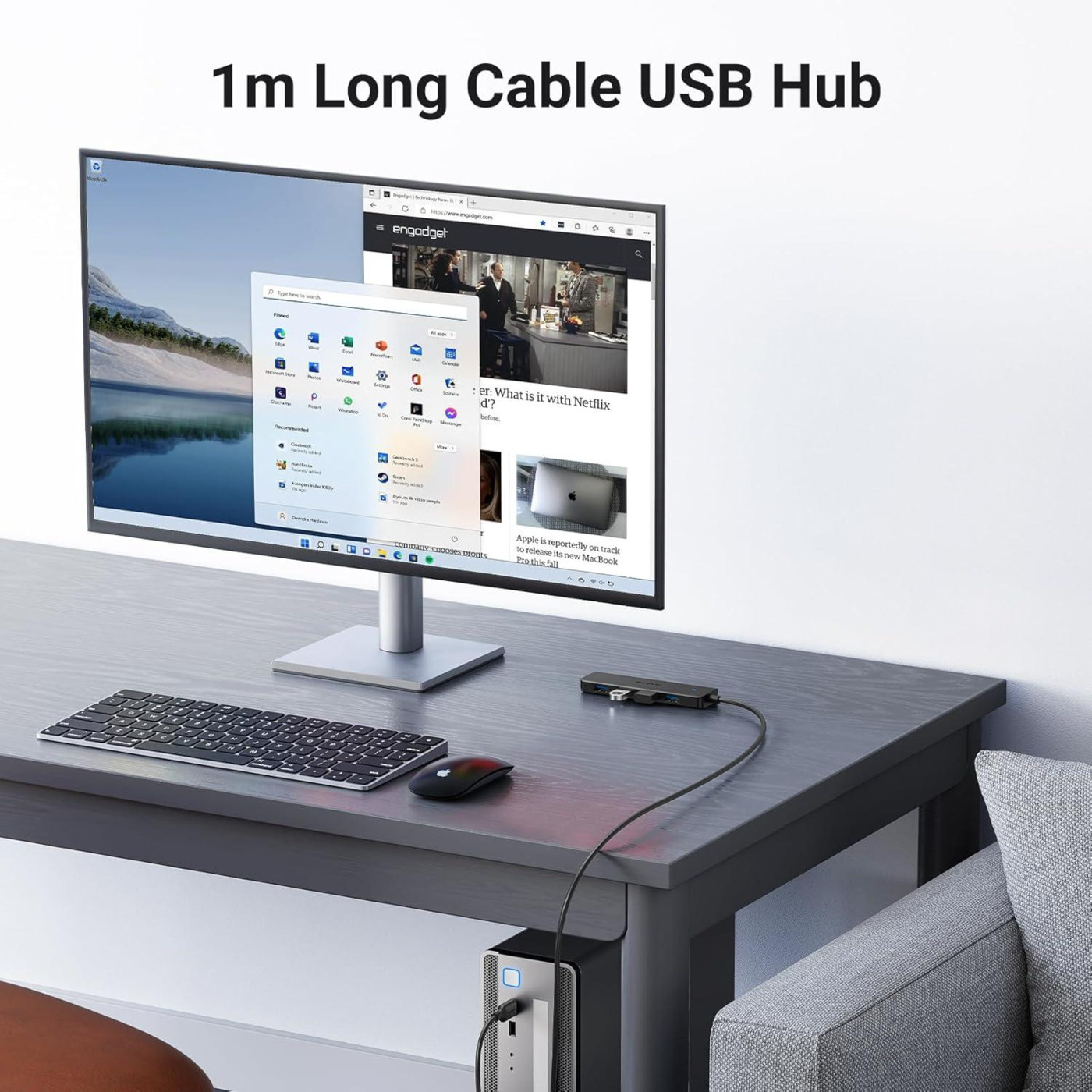 USB-Хаб Ugreen 4-Port USB 3.0 Hub 1m (UGR-35574)