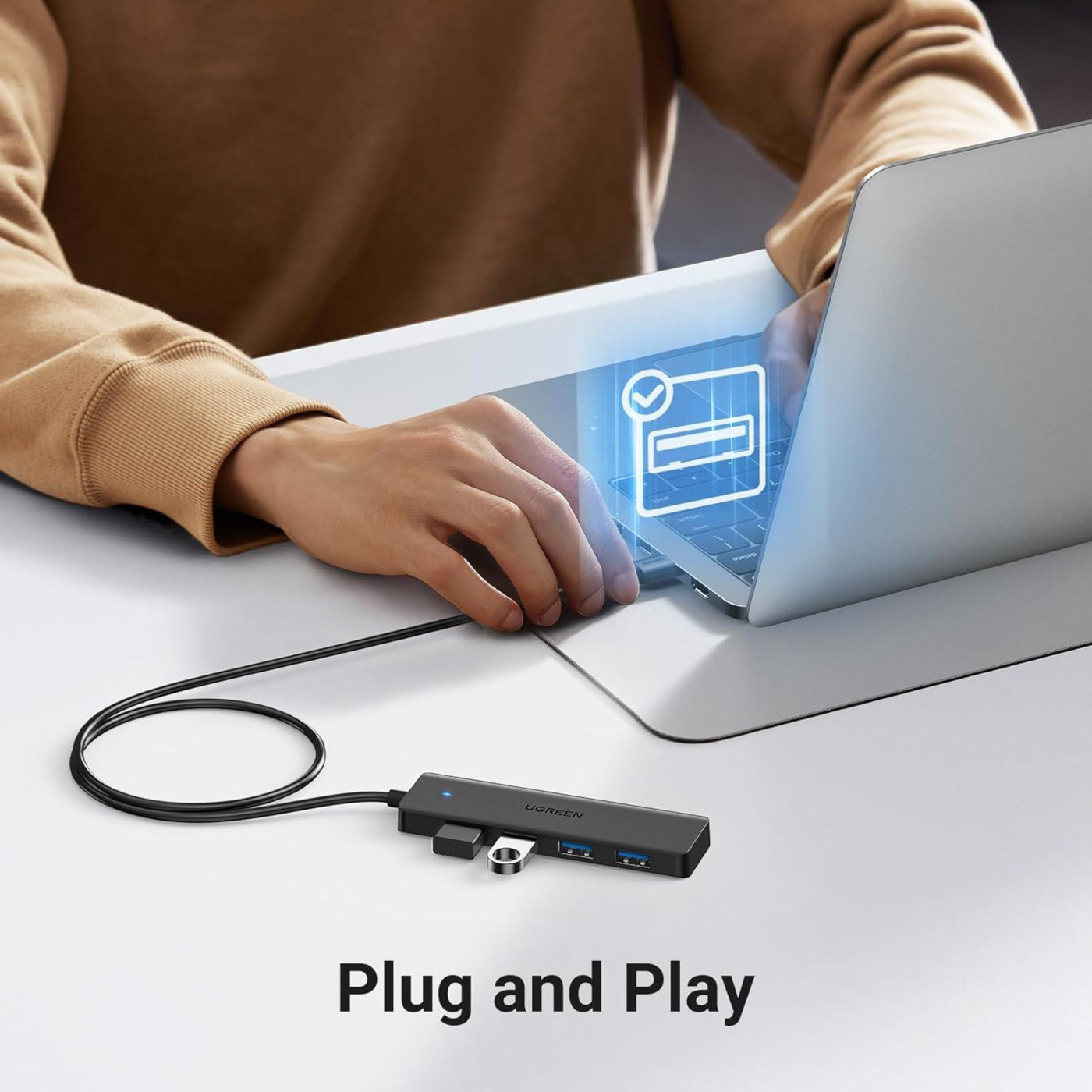 USB-Хаб Ugreen 4-Port USB 3.0 Hub 1m (UGR-35574)