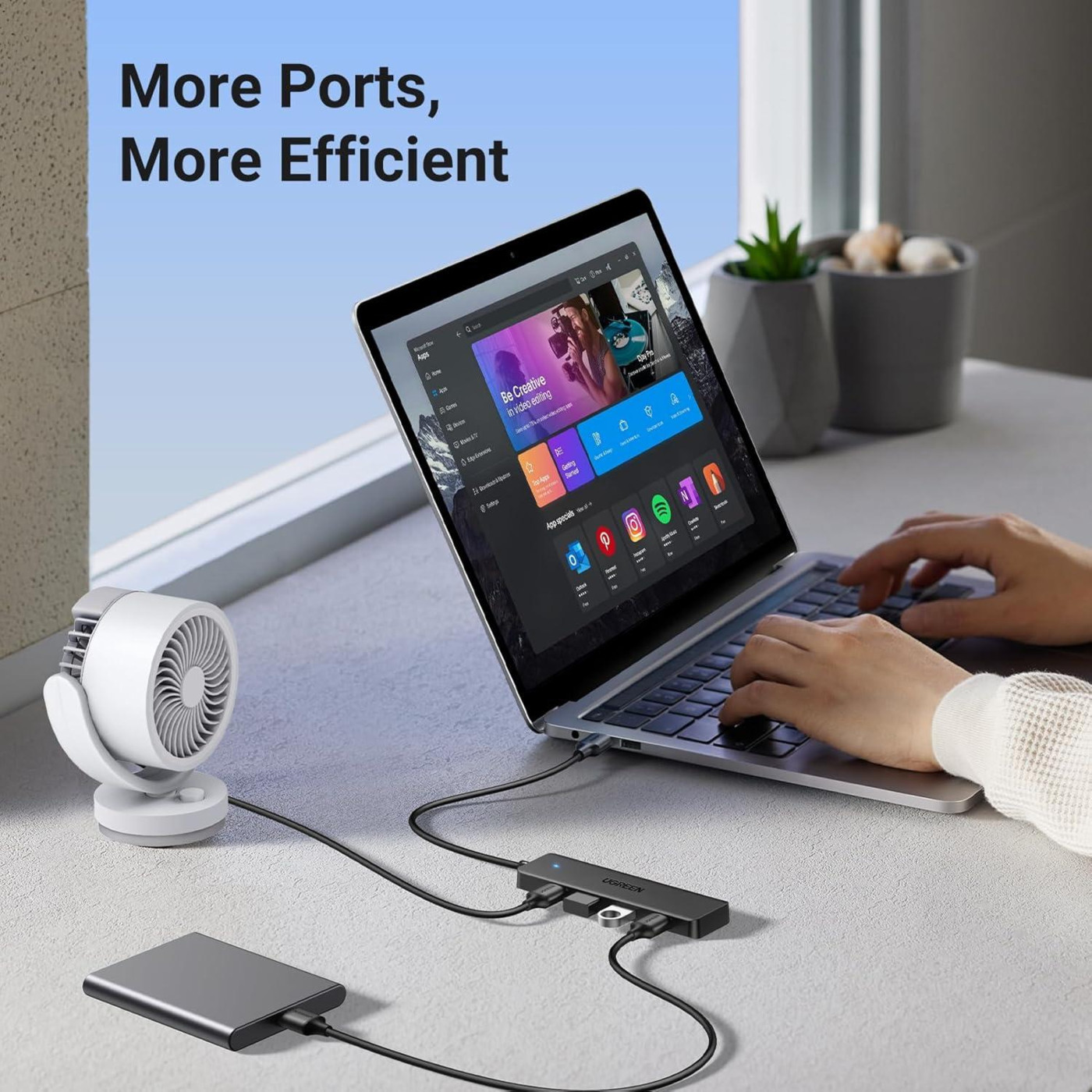 USB-Хаб Ugreen 4-Port USB 3.0 Hub 1m (UGR-35574)