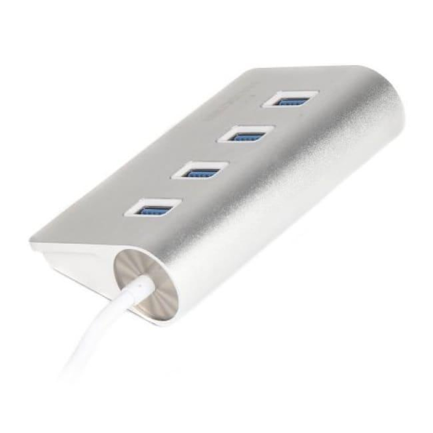 USB-Хаб Maxxter USB Type-C 4хUSB3.0 Silver (HU3С-4P-01)