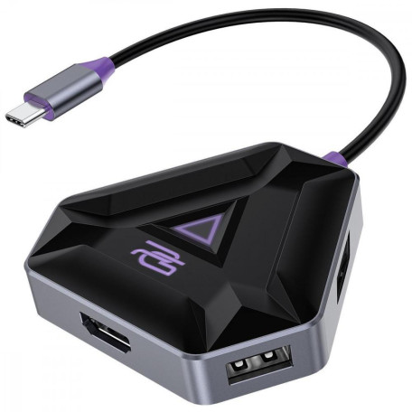 USB-Хаб Type-C-Хаб Proove Gaming Spectre (2*USB3.0 + Type-C + PD100W + HDMI) dark gray (HBPG10221205)