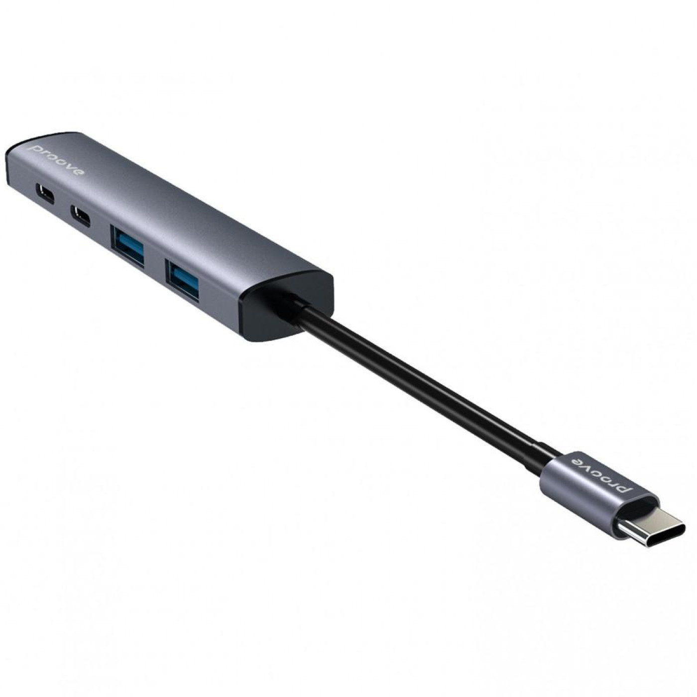 USB-Хаб Proove Type-C-Хаб Arc Link 5 in 1 (2*USB + 3*Type-C) silver (HBAL00222024)