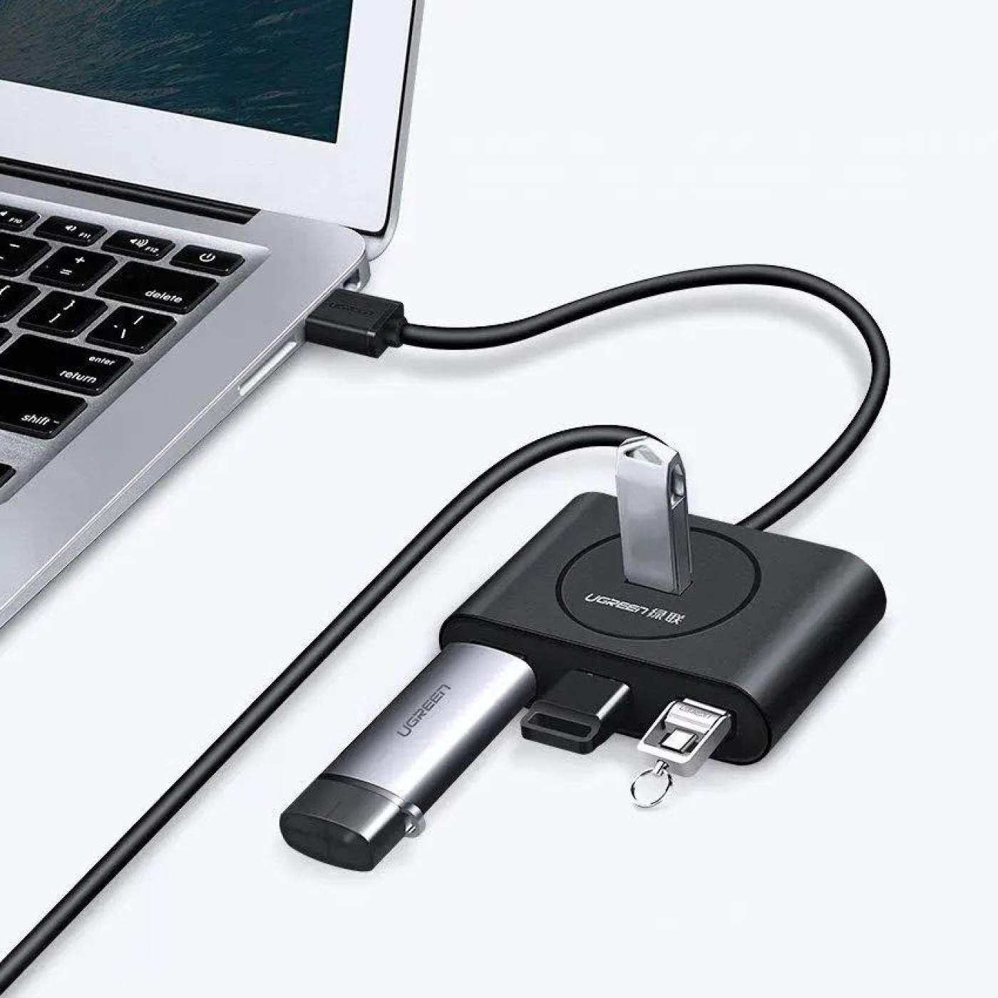 USB-Хаб Ugreen USB 3.0 Hub 0.5m (Black) (UGR-20290)