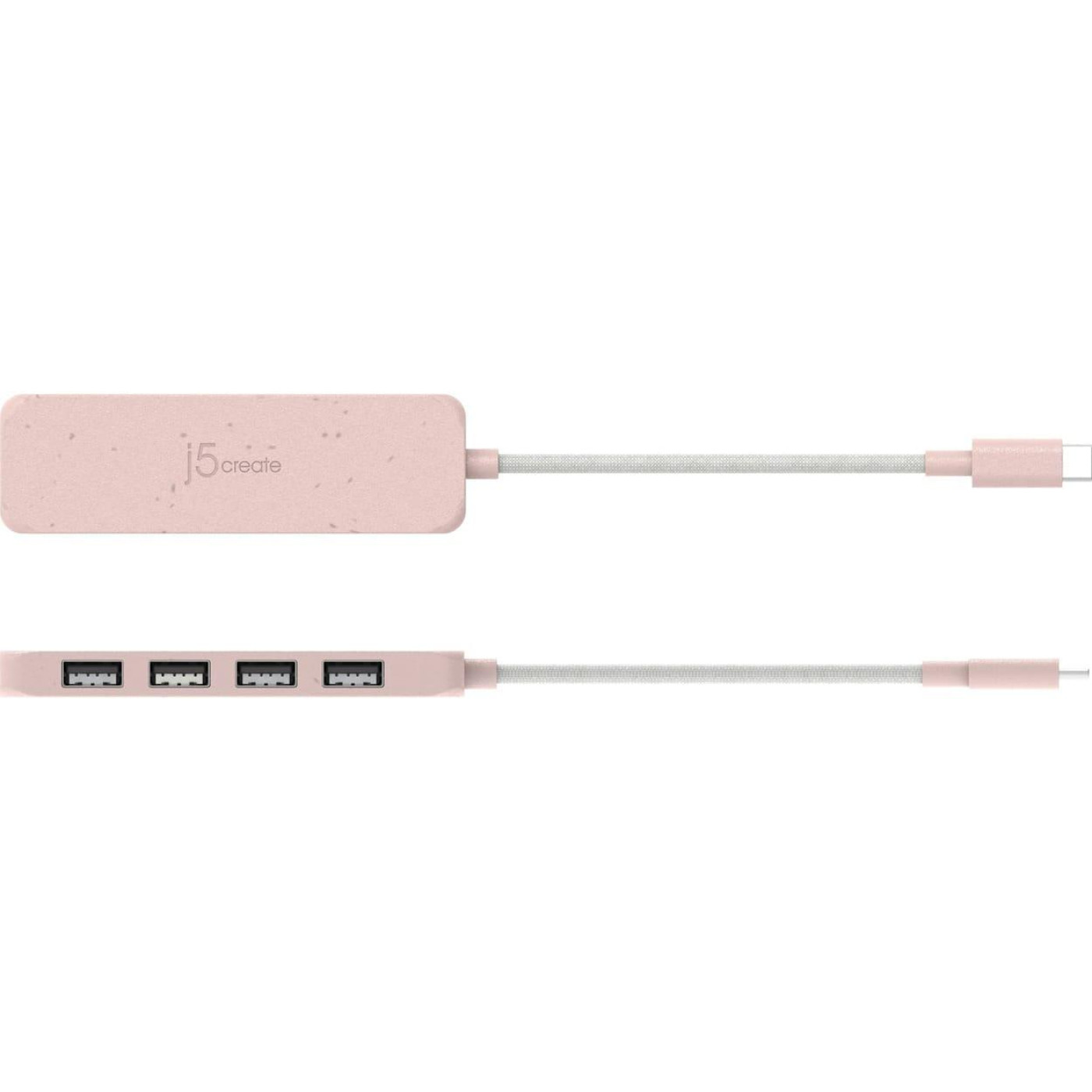 USB-Хаб j5create JCH341ER-N USB-C на 4 USB-A, Червоний (JCH341ER-N)