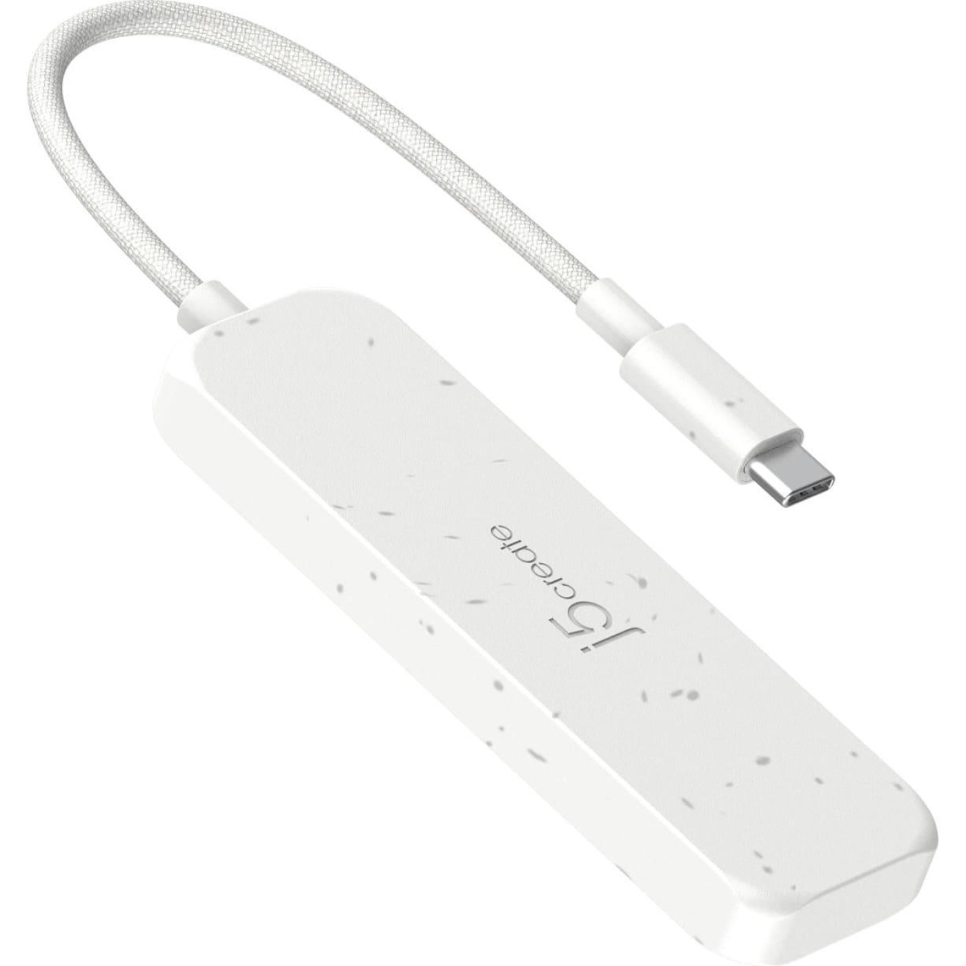 USB-Хаб j5create JCH341EW-N USB-C на 4 USB-A, Билий (JCH341EW-N)