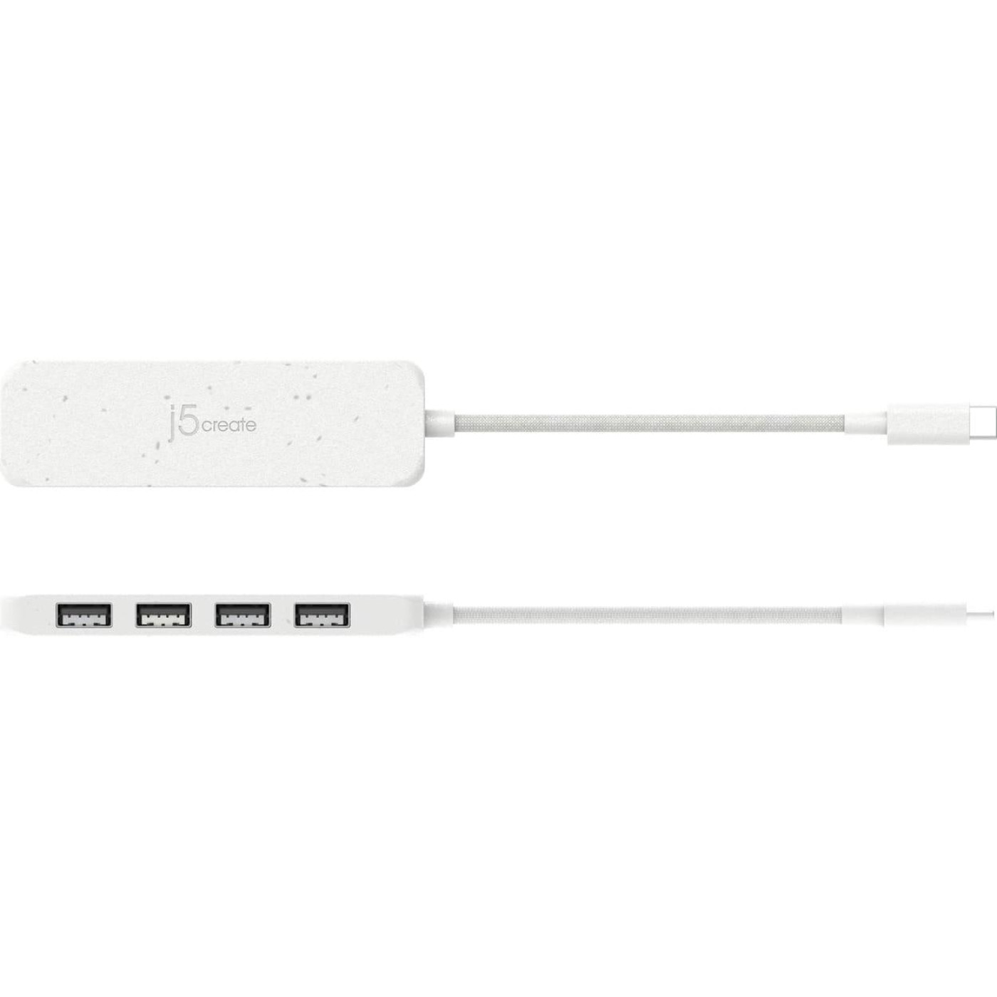 USB-Хаб j5create JCH341EW-N USB-C на 4 USB-A, Билий (JCH341EW-N)
