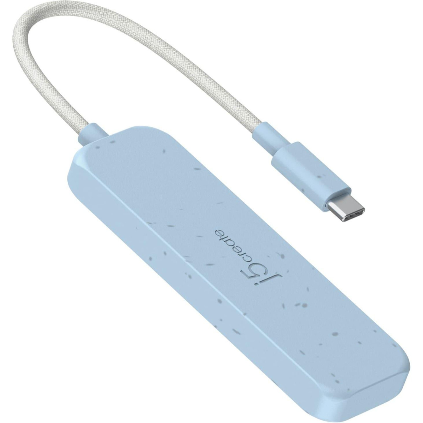 USB-Хаб j5create JCH342EC-N USB-C на 2 USB-A/2 USB-C, блакитний (JCH342EC-N)