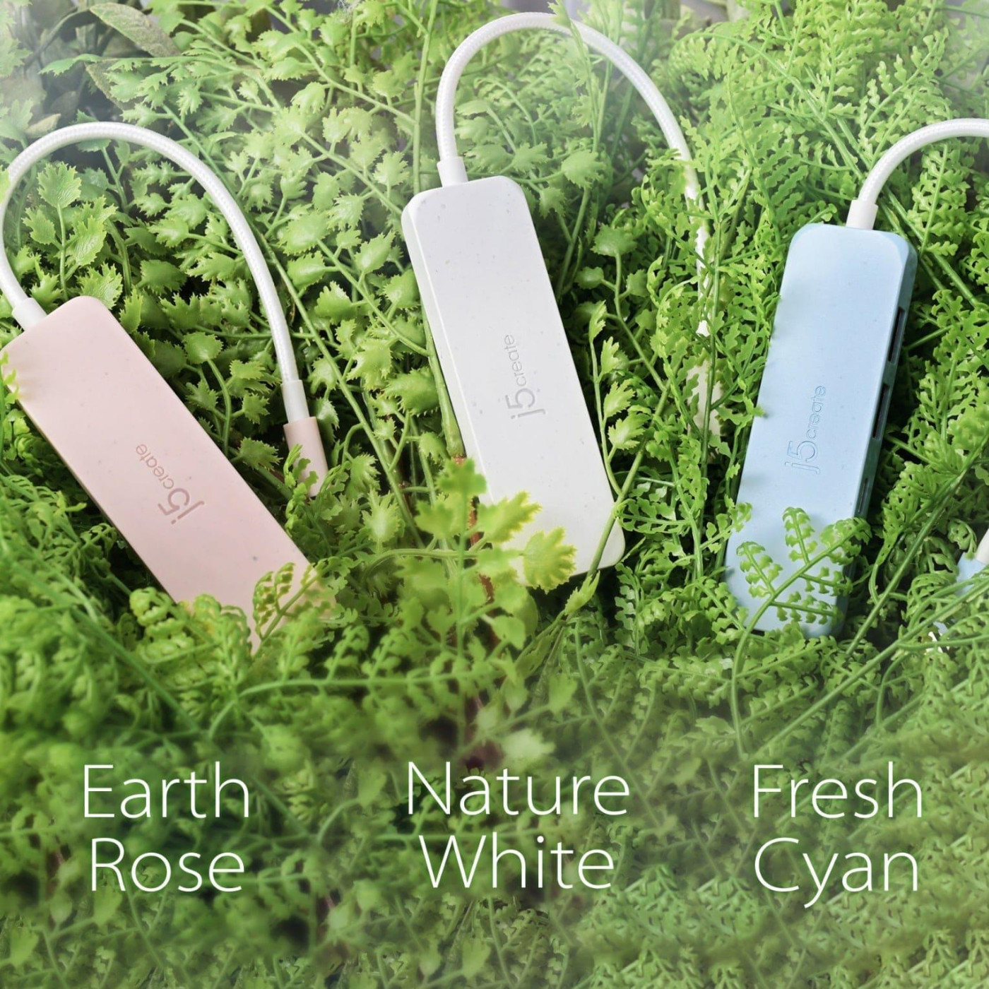 USB-Хаб j5create JCH342EC-N USB-C на 2 USB-A/2 USB-C, блакитний (JCH342EC-N)