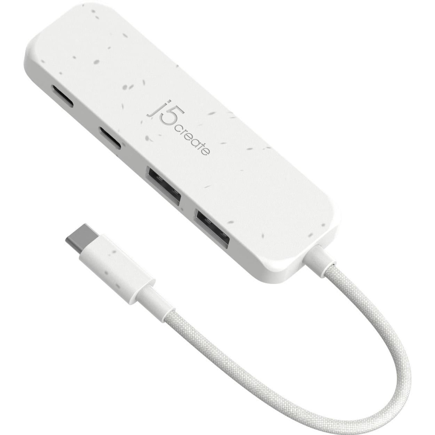 USB-Хаб j5create JCH342EW-N USB-C на 2 USB-A/2 USB-C, билий (JCH342EW-N)