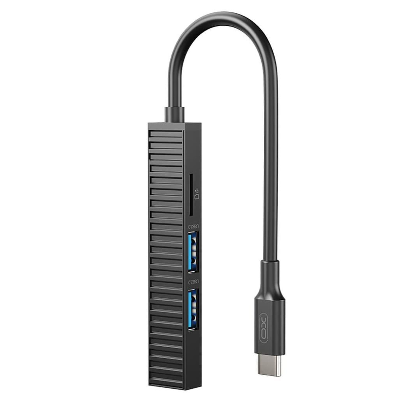 USB-Хаб XO USB Хаб на 4 порти (HUB014B.black)