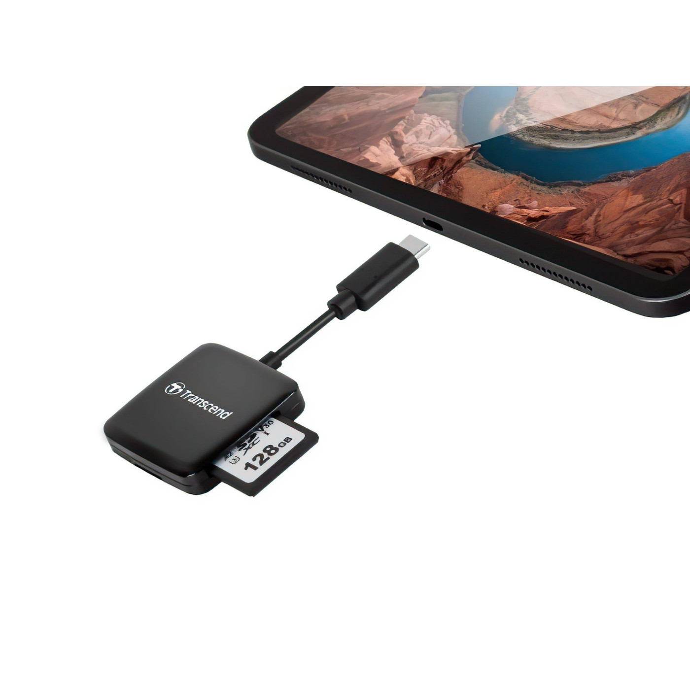 Кардридер Transcend USB 3.2 Gen 1 Type-C SD/microSD Black (TS-RDC3)