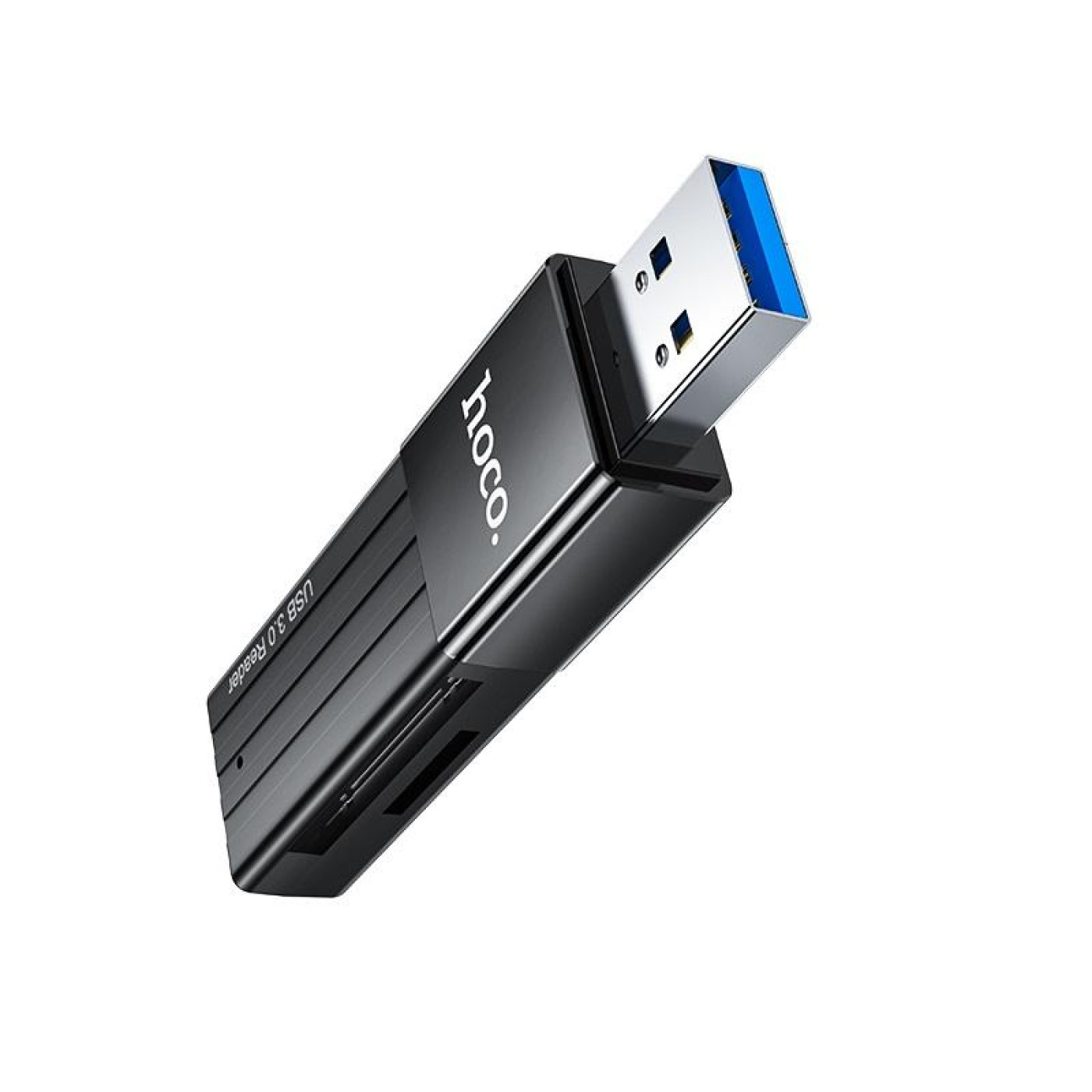 Кардрiдер Hoco HB20 Mindful 2-in-1card reader(USB3.0) Black (6931474735218)