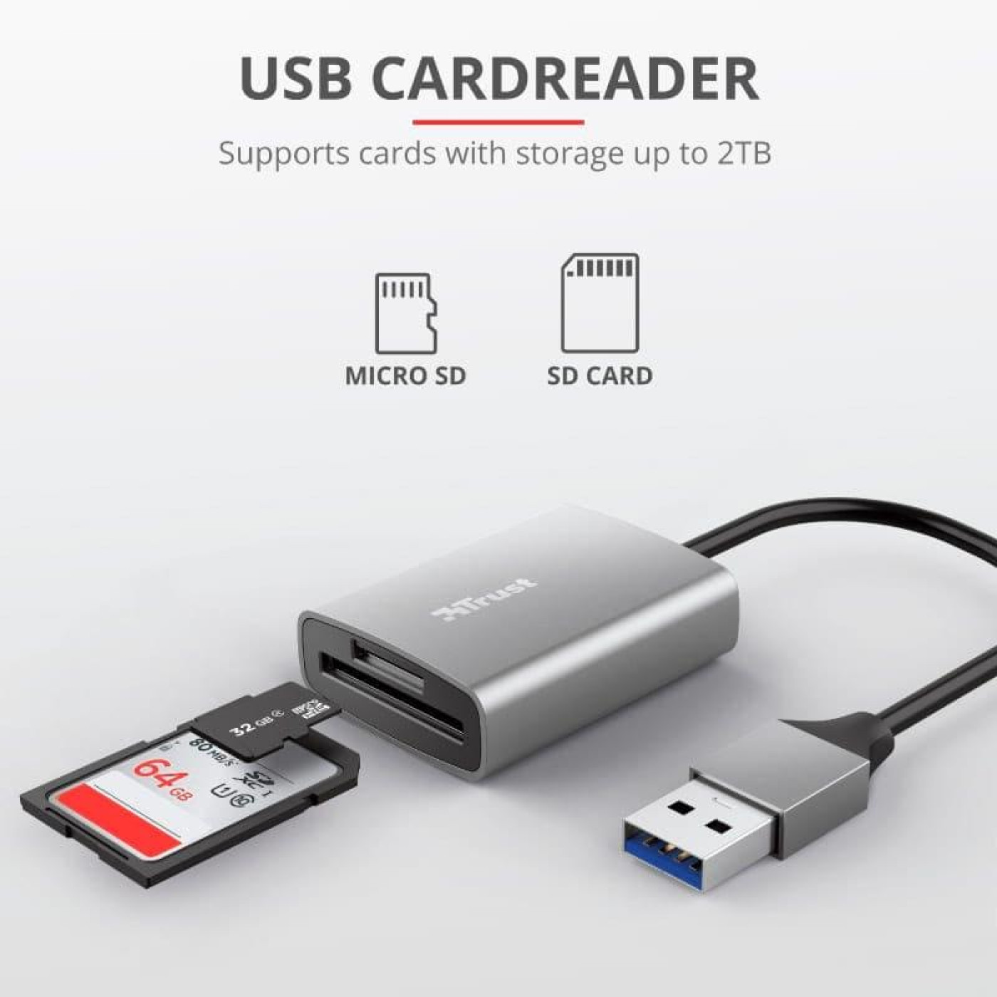 Кардридер Trust DALYX FAST USB 3.2 ALUMINIUM (24135_TRUST)