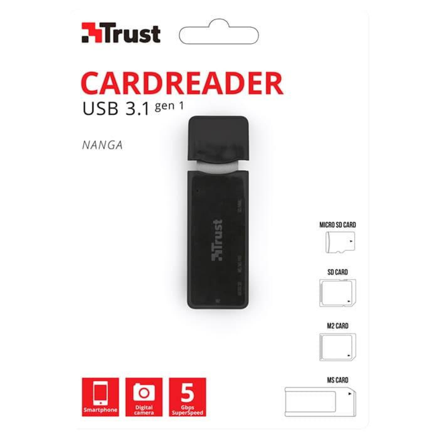 Кардридер Trust Nanga USB 3.1 Card Reader (21935_TRUST)