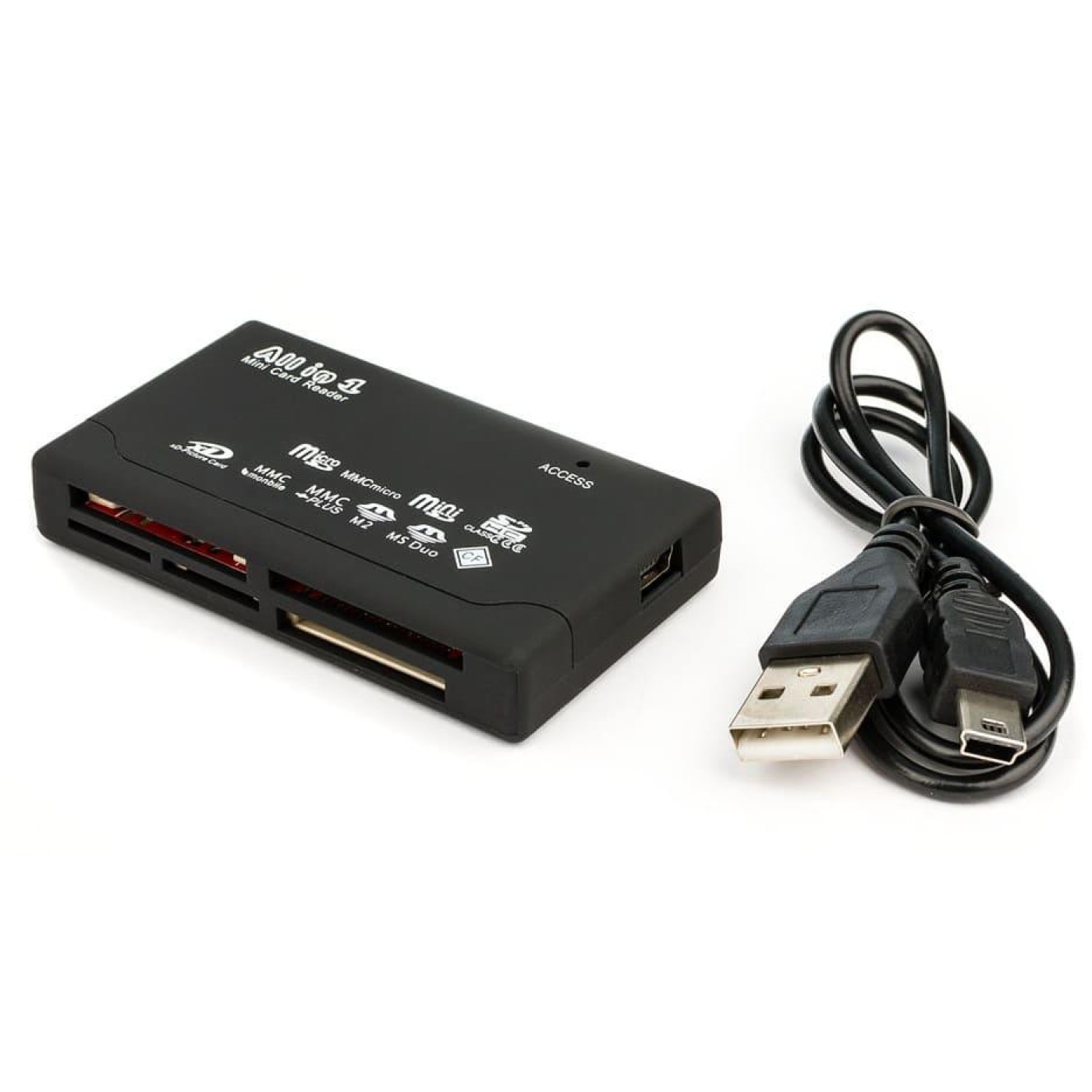 Кардридер ATcom Card Reader внешний TD2031 ALL IN 1 MS/microSD/SDHC/T-Flash/M2 (10731)