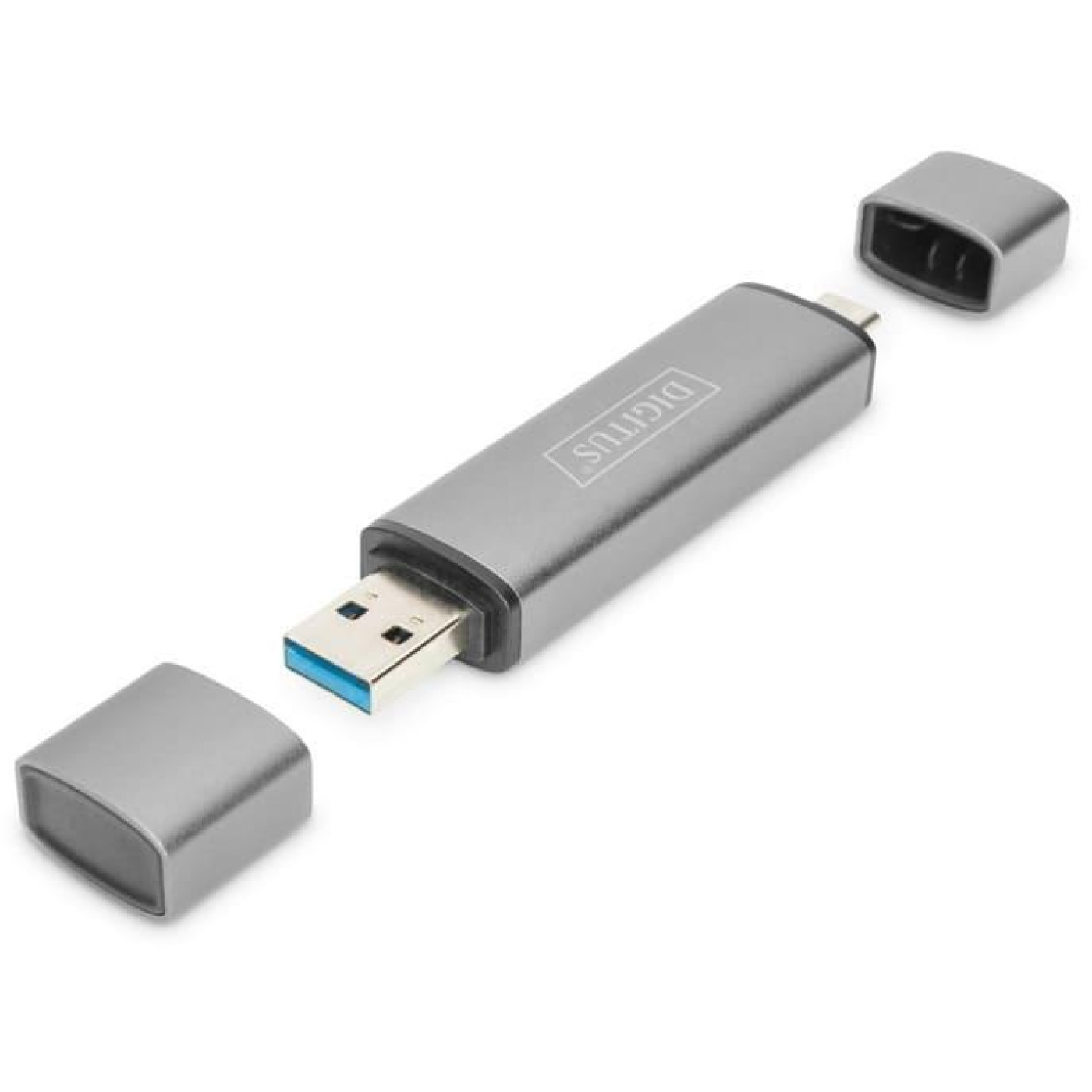 Кардридер Digitus USB-C/USB 3.0 SD/MicroSD (DA-70886)