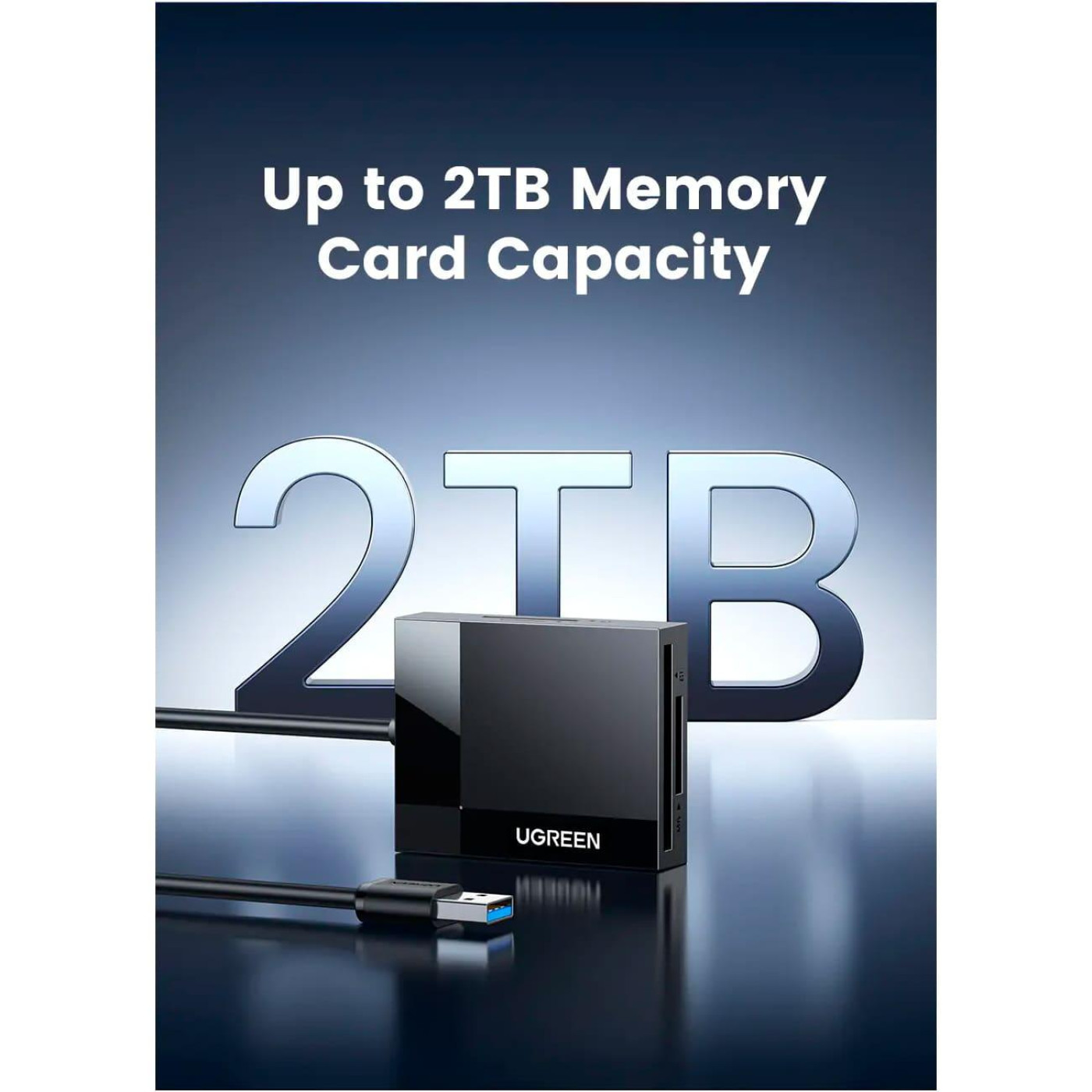 Кардридер Ugreen CR125 USB 3.0 Black (30333)