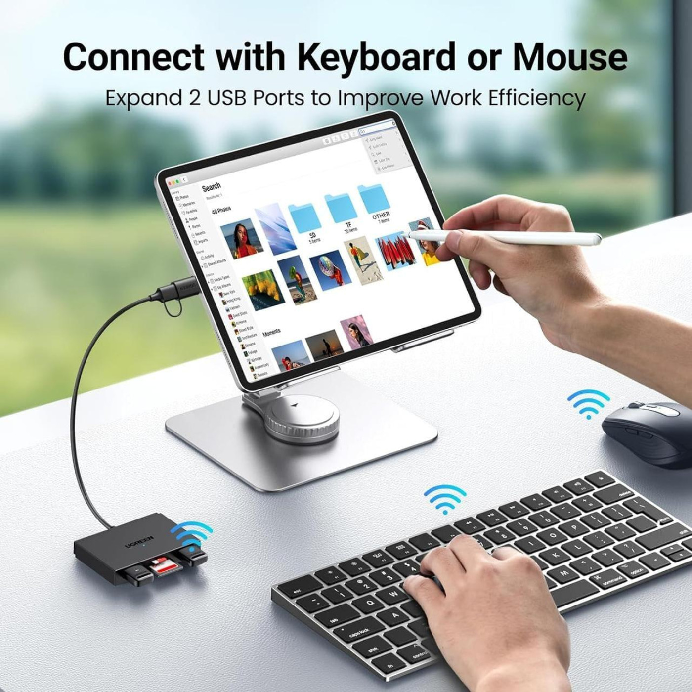 Кардридер Ugreen iдер Card Reader USB 3.0 4-in-1 (45167)