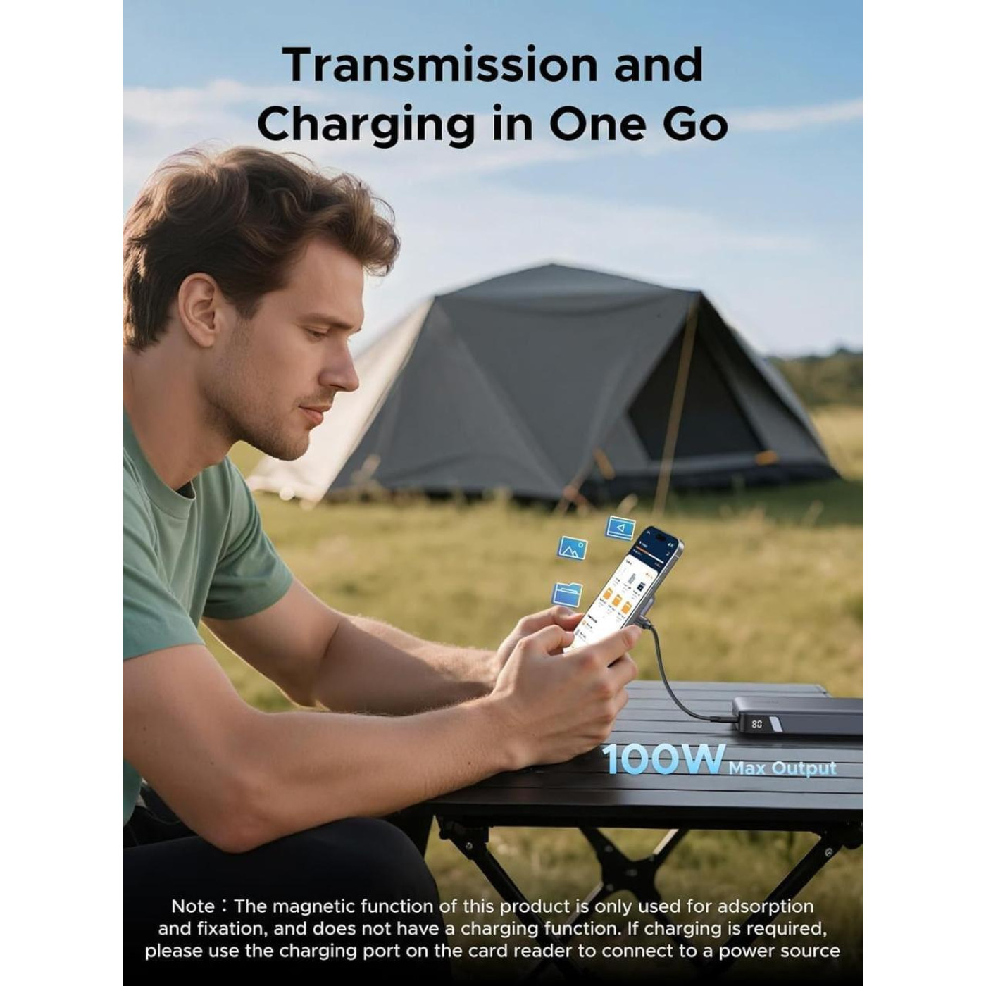 Кардридер Ugreen iдер USB 3.2 Magnetic (65095)