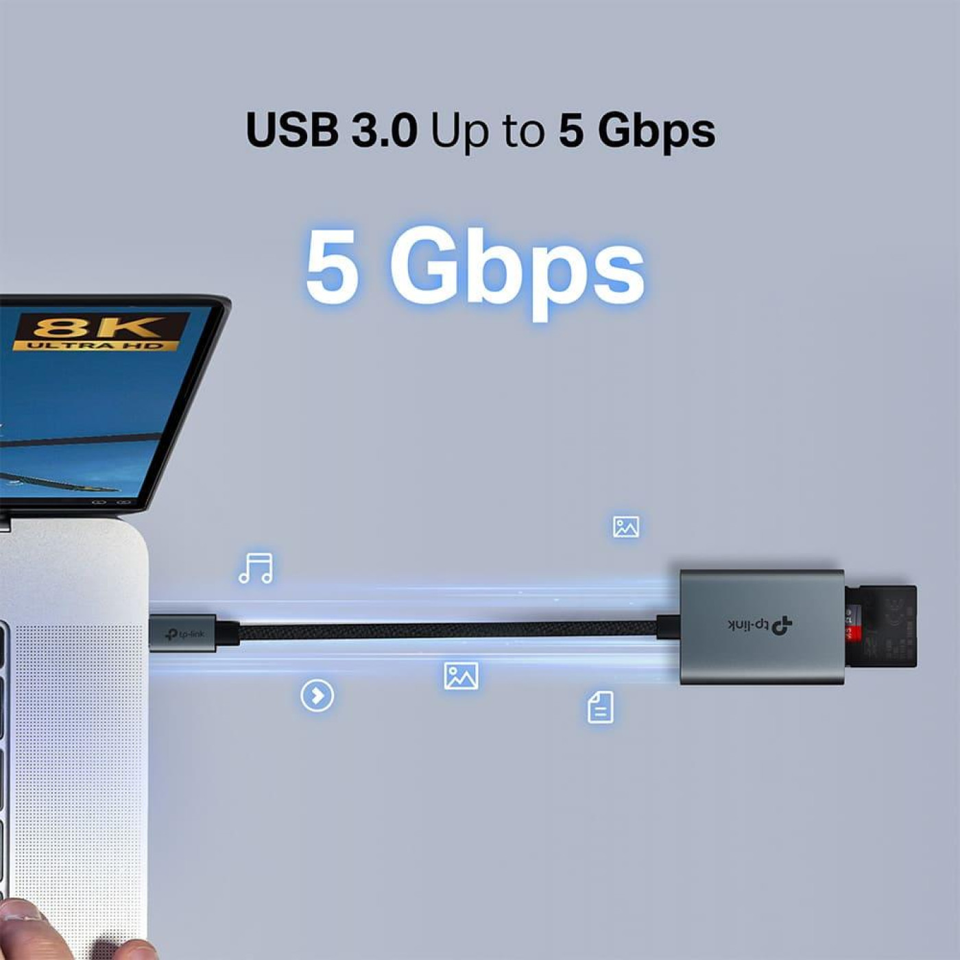 Кардридер TP-Link iдер USB 3.0 Type-C до SD & microSD UA440C (UA440C)
