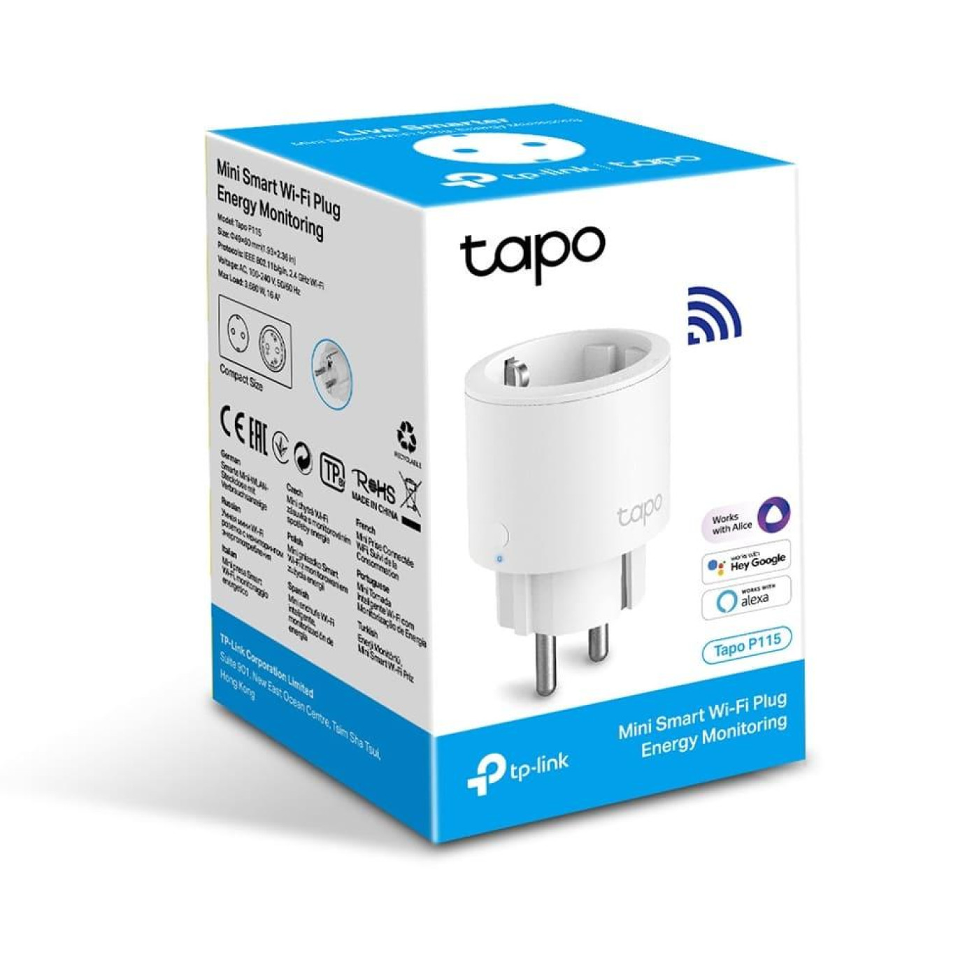 Розумна міні Wi-Fi розетка TP-Link, Tapo P115(1-pack)