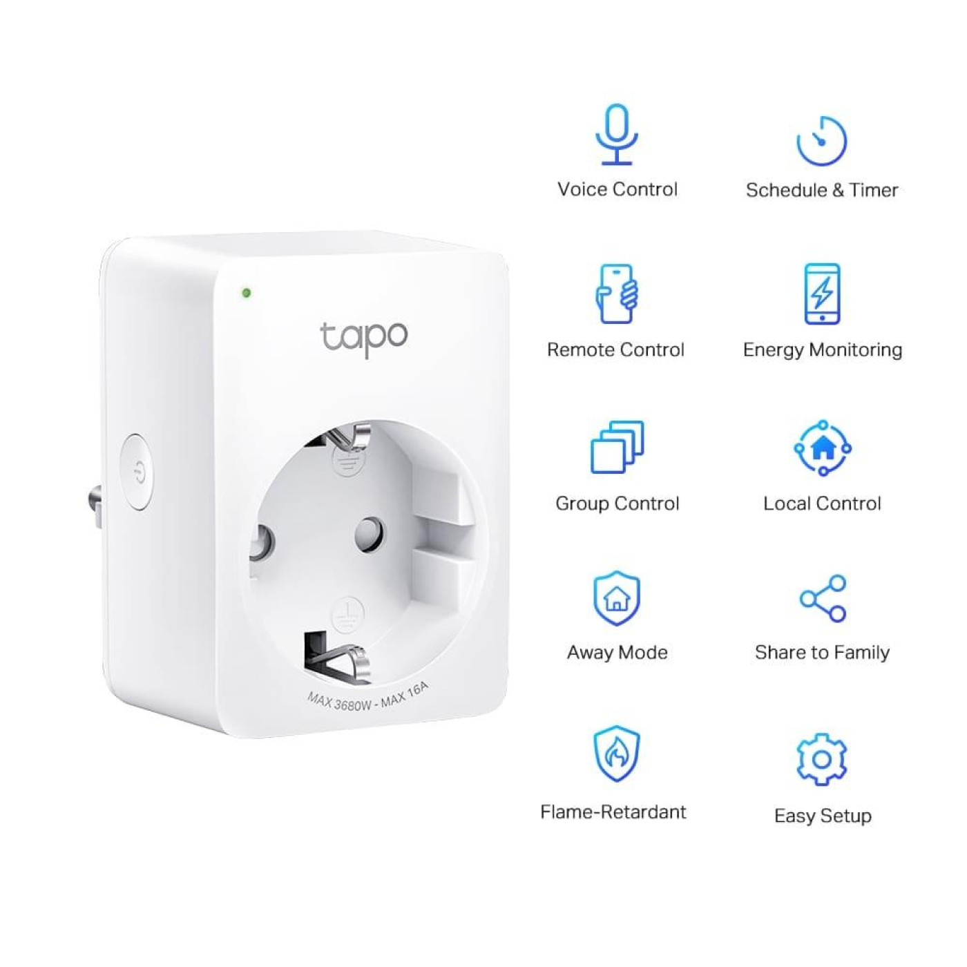 Розумна міні Wi-Fi розетка TP-Link Tapo P110(2-pack)