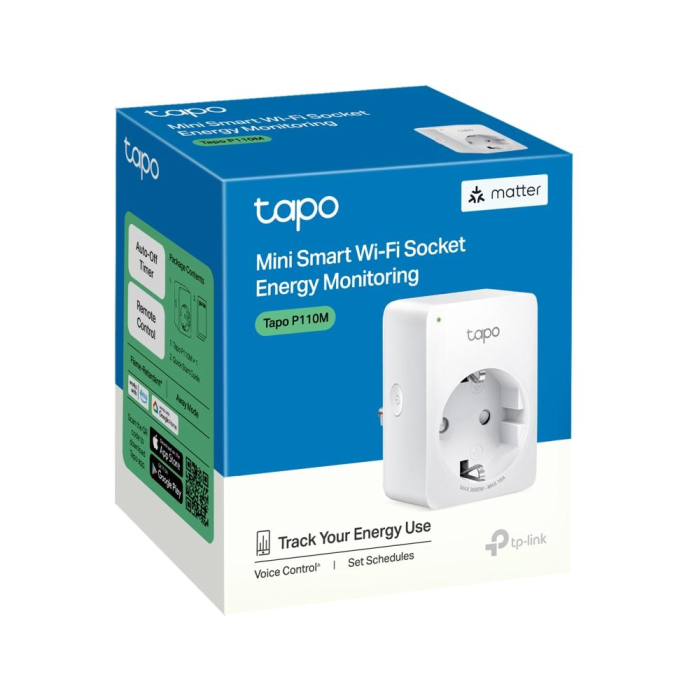 Розумна розетка TP-Link, Tapo P110M  Tapo P110M