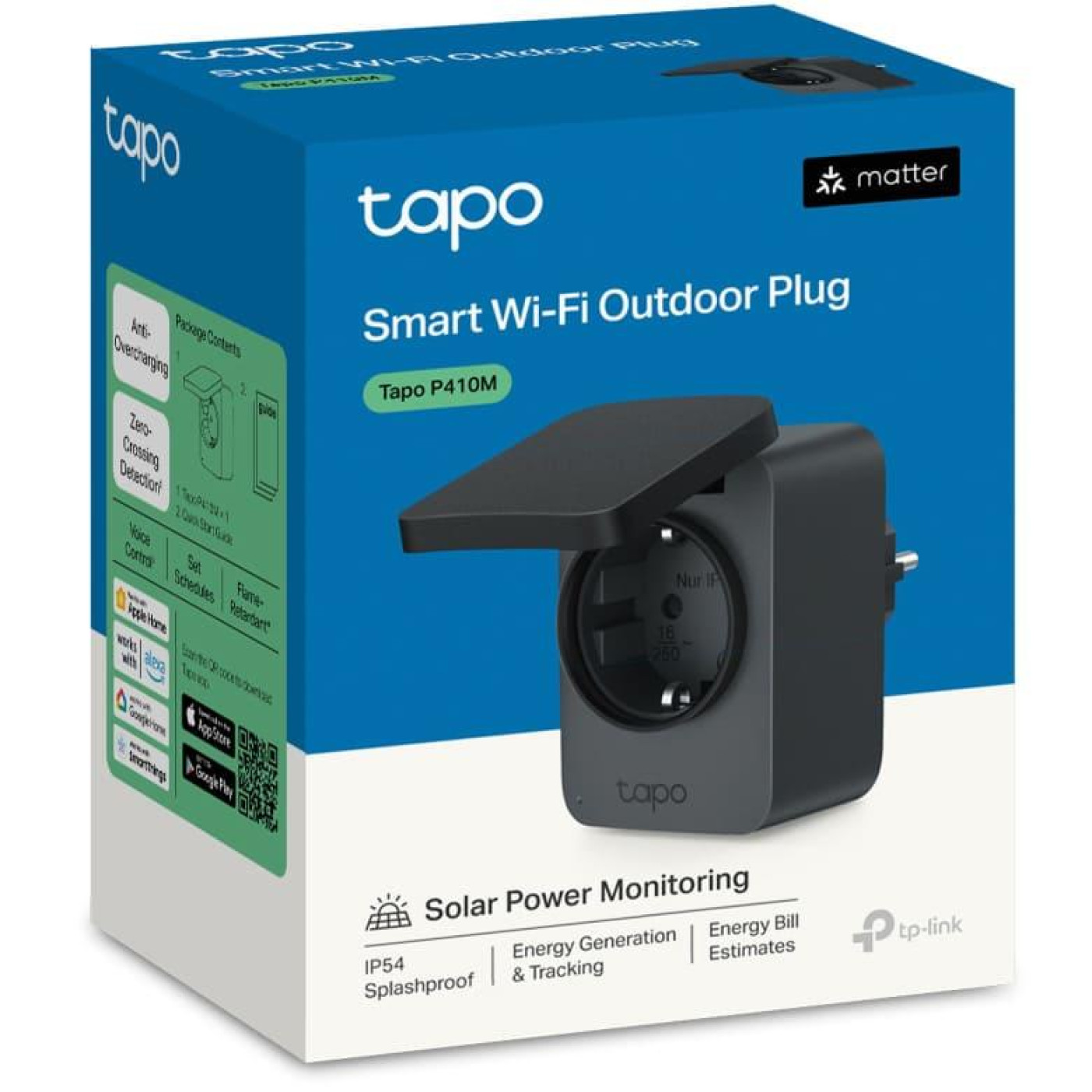 Розумна зовнішня Wi-Fi розетка TP-Link, Tapo P410M   Tapo P410M