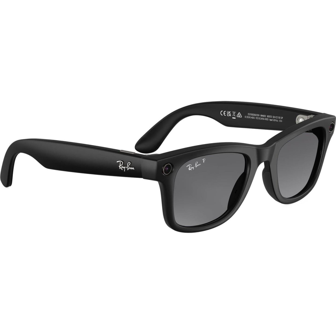 Ray-Ban Meta Wayfarer Gen 2 Large Matte Black Frame / Gradient Graphite Lenses (RW4012 601ST3 53-22)