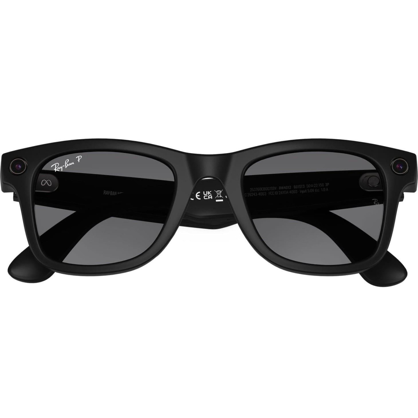 Ray-Ban Meta Wayfarer Gen 2 Large Matte Black Frame / Gradient Graphite Lenses (RW4012 601ST3 53-22)