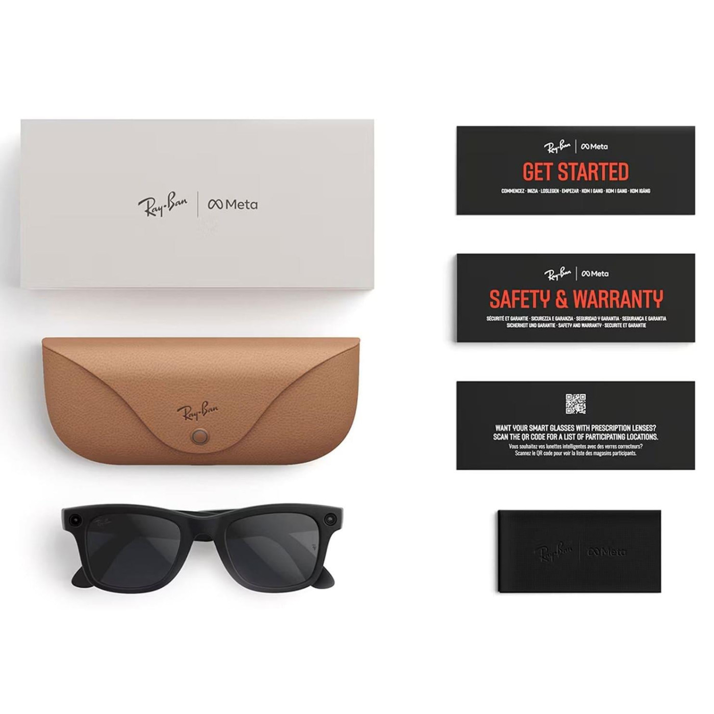 Ray-Ban Meta Wayfarer Gen 2 Large Shiny Black Frame / G-15 Green Lenses (RW4012 601/71 53-22)