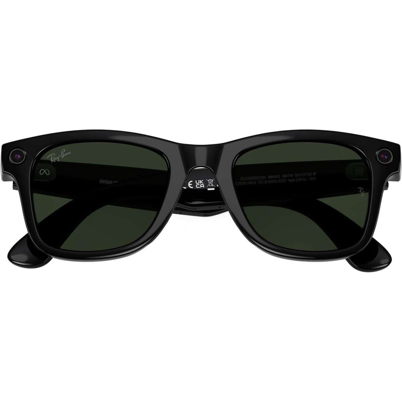 Ray-Ban Meta Wayfarer Gen 2 Stand.Shiny B. Frame/Clear to Graphite Green Transit.Lens (RW4012 601/1M 50-22)