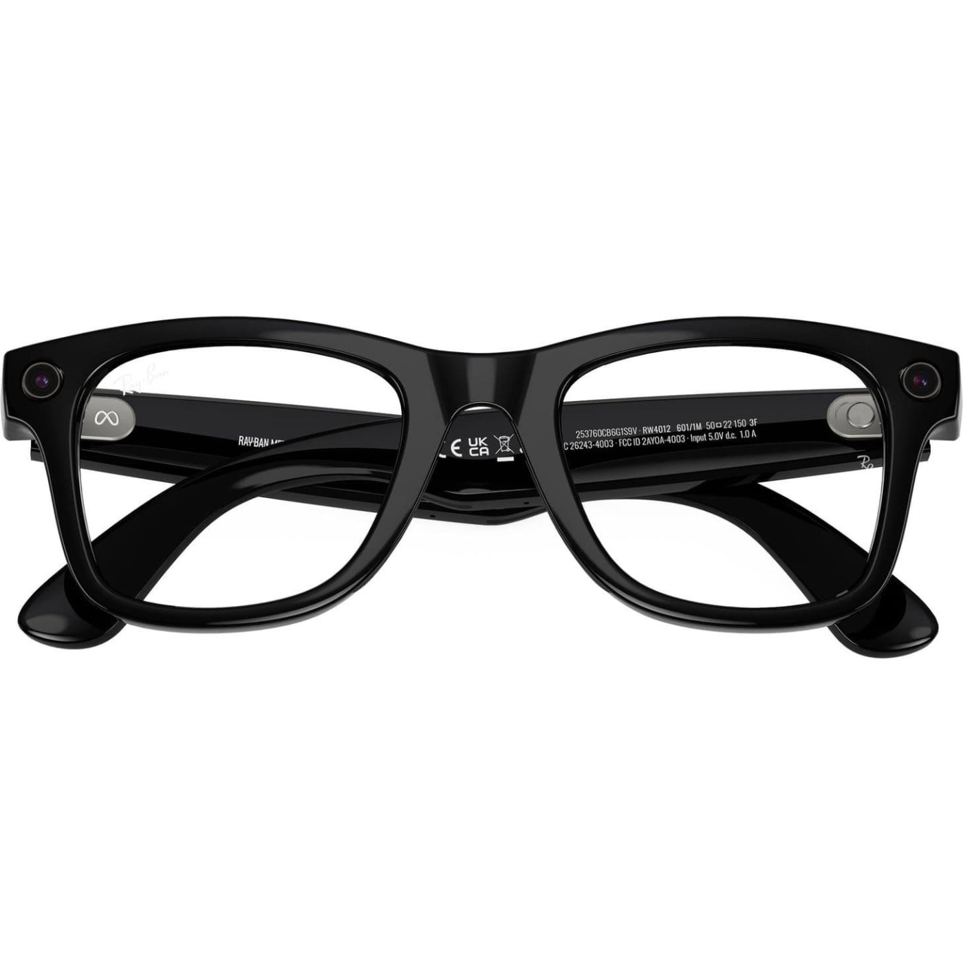 Ray-Ban Meta Wayfarer Gen 2 Stand.Shiny B. Frame/Clear to Graphite Green Transit.Lens (RW4012 601/1M 50-22)
