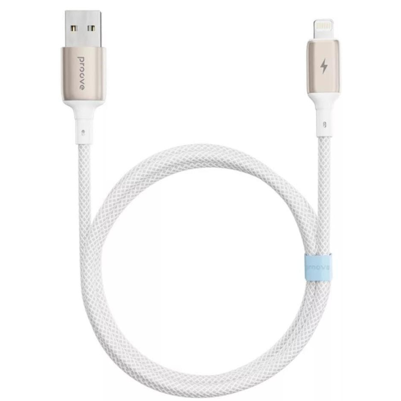 Кабель Proove Dense Metal USB to Lightning 2.4A (1m) white (CCDM20001102)