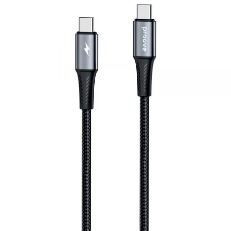 Кабель Proove WireX Pro Type-C to Type-C 100W (1.5m) black (CCWX11002201)