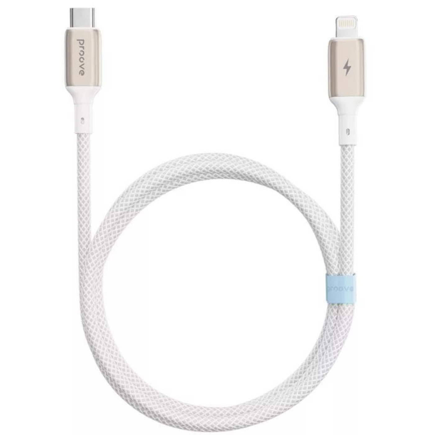 Кабель Proove Dense Metal Type-C to Lightning 27W (1m) white (CCDM27002102)