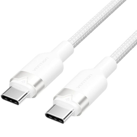 Кабель Vention USB 2.0Type-C M-M,1.0м 60W aluminum alloy, білийVention (TRDWF)