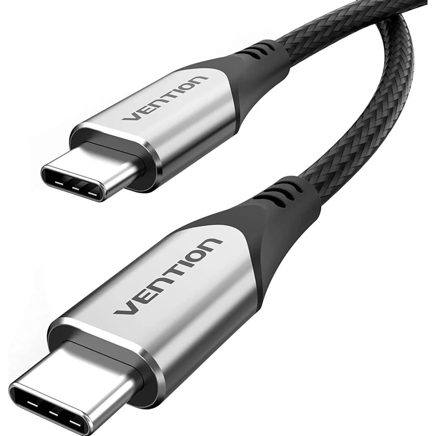 Кабель Vention USB 3.1Type-C M-M,0.5м60W Cotton Braided (TAAHD)