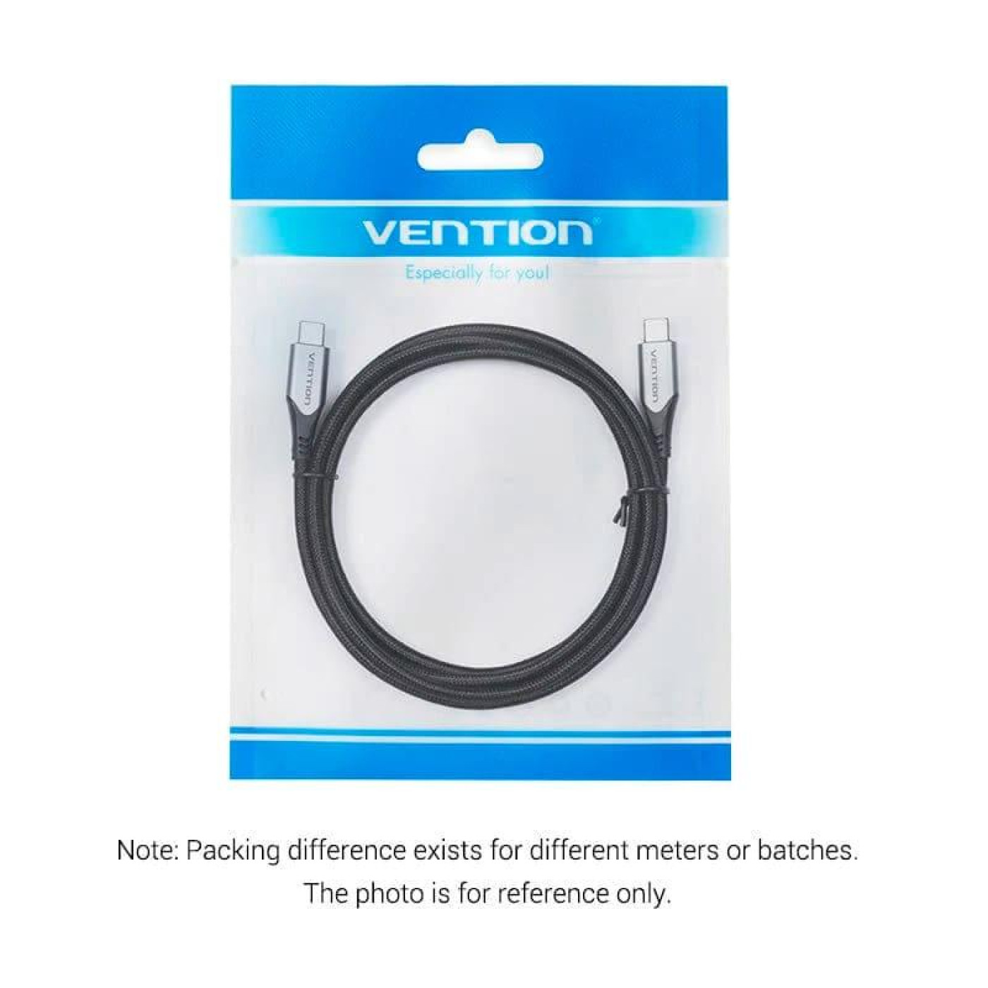 Кабель Vention USB 3.1Type-C M-M,0.5м60W Cotton Braided (TAAHD)