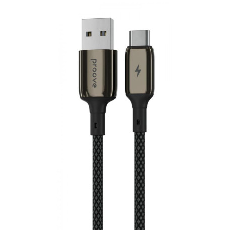 Кабель Proove Dense Metal USB to Type-C 3A (1m) black (CCDM20001201)